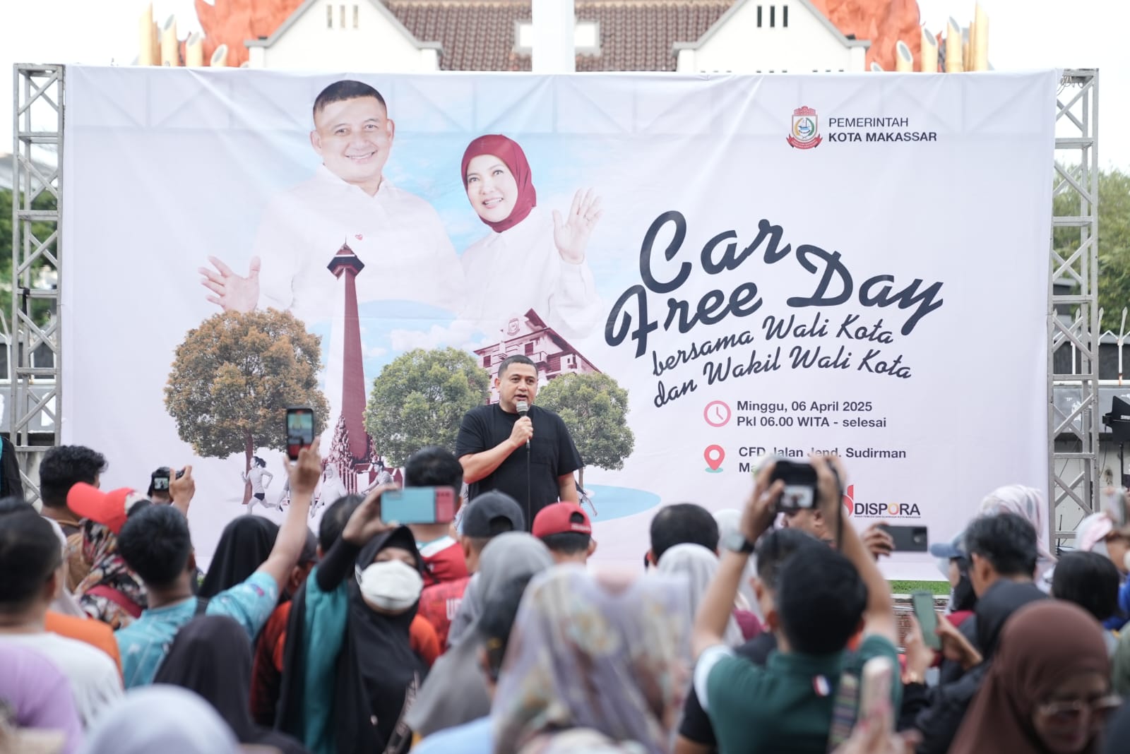 Wali Kota Munafri Ajak Warga Jaga Gaya Hidup Sehat di CFD Perdana Usai Idul Fitri