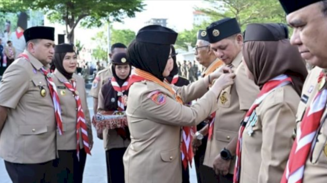 Ketua DPRD Makassar Supratman Hadiri Apel Besar Hari Pramuka ke-64