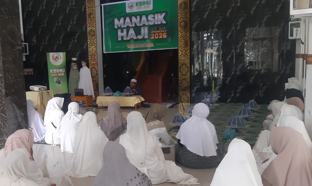 40 Calon Haji Polman 2026 Antusias Ikuti Bimbingan Manasik di KBIHU Darul Qurra Kenje