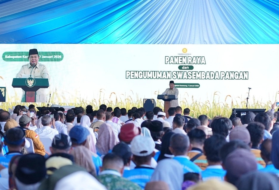 Swasembada Pangan Tercapai dalam Setahun, Presiden Prabowo Bangga: Kita Berdiri di Atas Kaki Sendiri