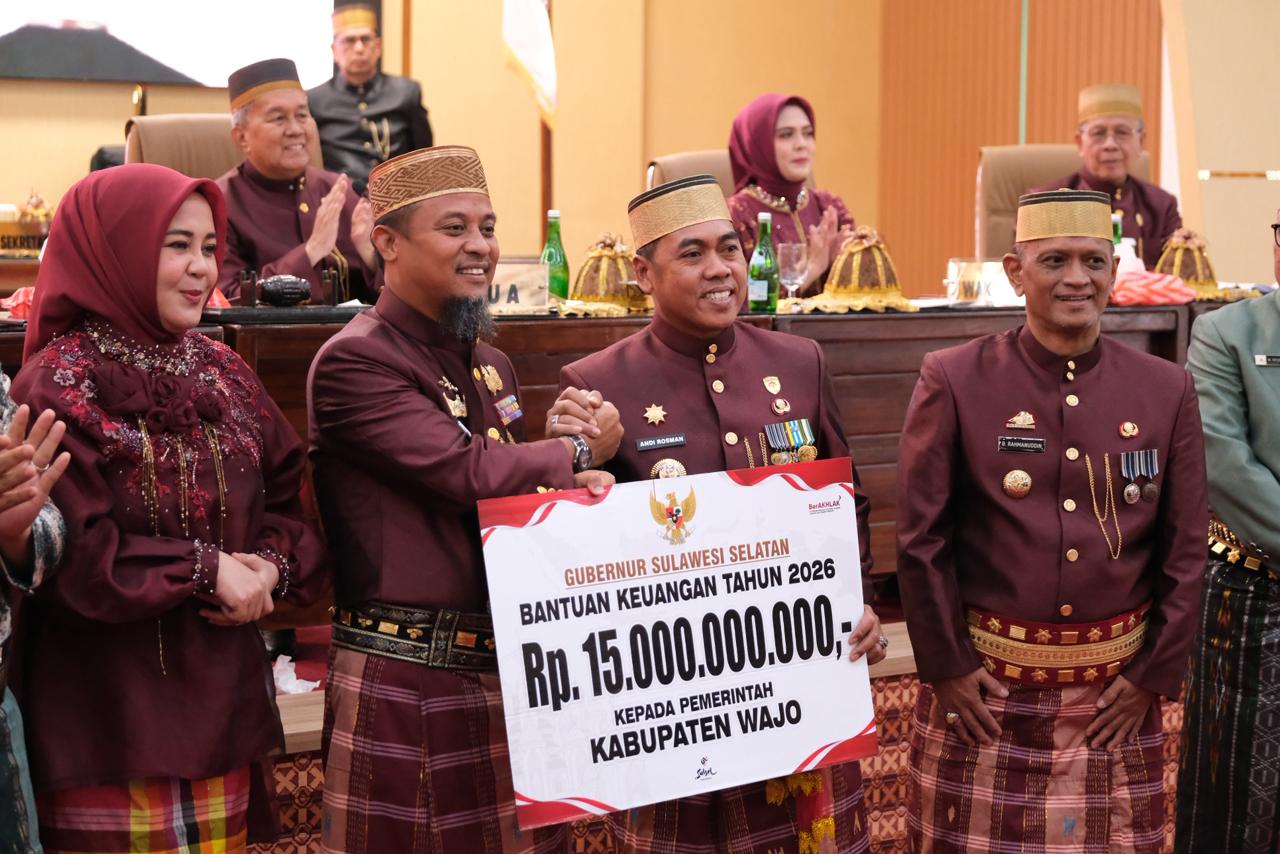 Kado Spesial HJW ke-627: Pemprov Sulsel Kucurkan Bantuan Rp15 Miliar untuk Wajo