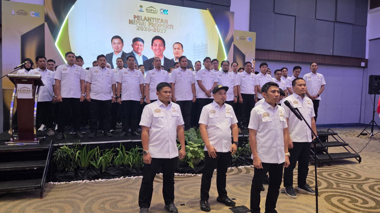 Lantik Hipmi Properti Sulsel, Andi Amar Ma’ruf Ajak Perkuat Kaderisasi dan Kolaborasi Lintas Asosiasi