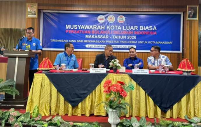 Terpilih Aklamasi Pimpin PBVSI Makassar 2026–2030, Ini Komitmen Supratman