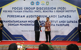 Hadiri Peresmian Auditorium Baru IAS Andi Sapada Parepare, Ini Kata Wali Kota Tasming Hamid