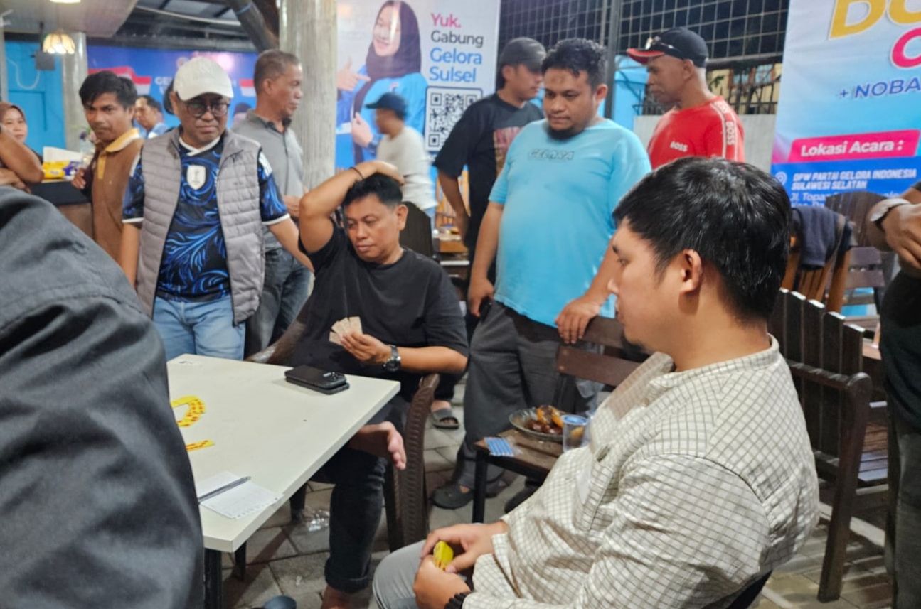 Sambut Laga Argentina vs Mesir, DPW Gelora Sulsel Gelar Nobar dan Turnamen Domino Ceria