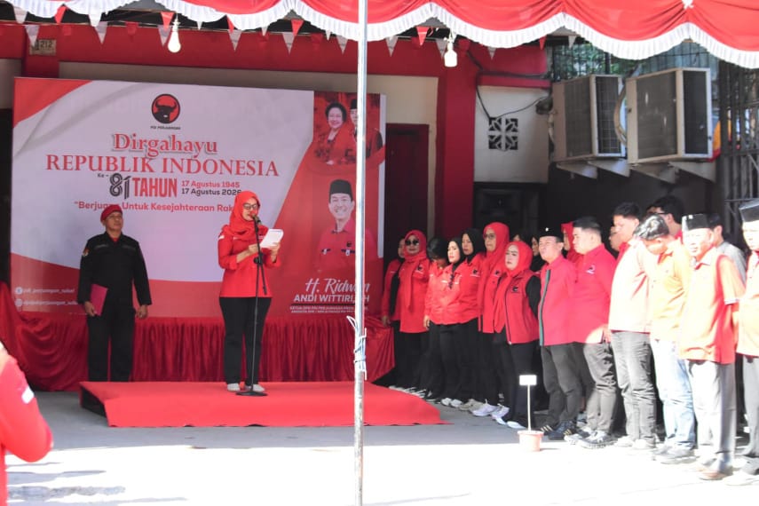 HUT ke-81 RI, PDIP Sulsel Teguhkan Semangat, ARW: Jangan Pernah Berhenti Berjuang