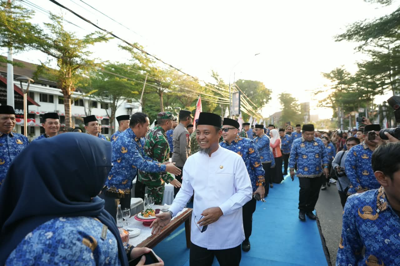 MTQ VII KORPRI Nasional Resmi Dimulai, Ribuan ASN se-Indonesia Parade Defile Keliling Kota Makassar