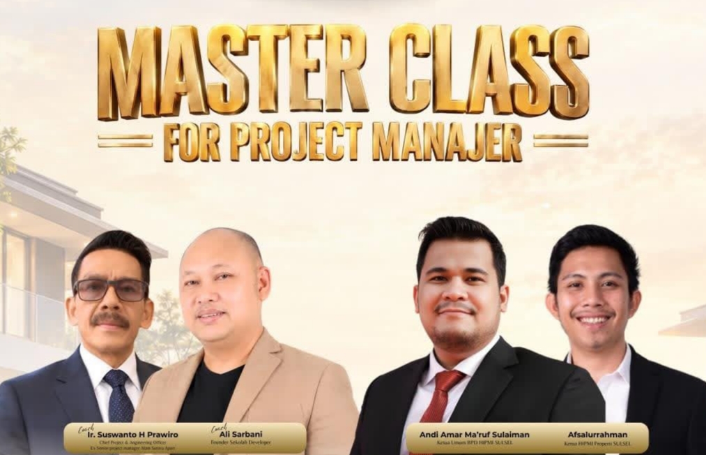 Tingkatkan Standar SDM Properti Sulsel, HIPMI Siap Gelar Master Class Project Manager 2026 di Makassar