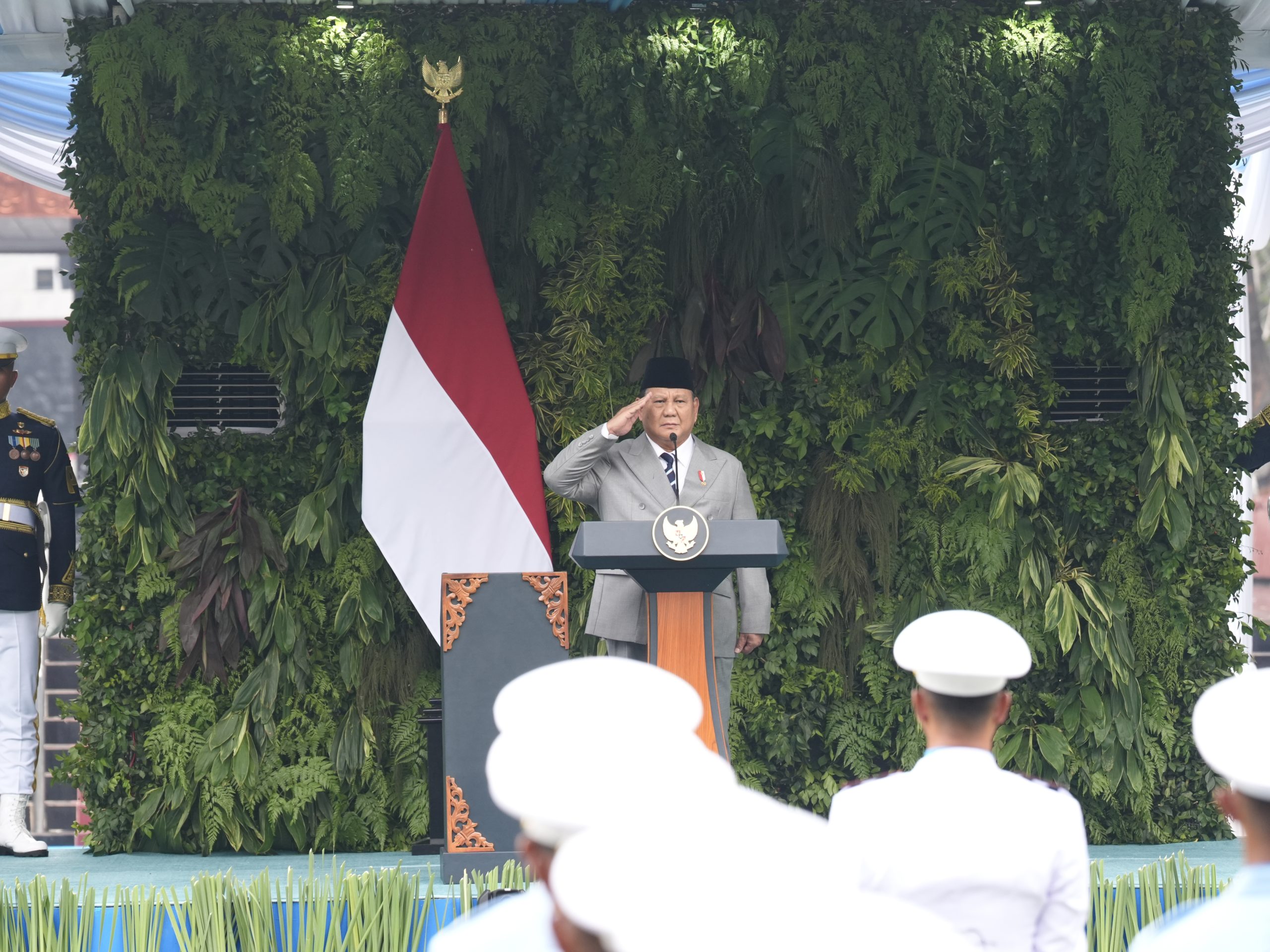 Presiden Prabowo Pimpin Upacara Hari Kesaktian Pancasila di Lubang Buaya, Pelajar Serukan Persatuan